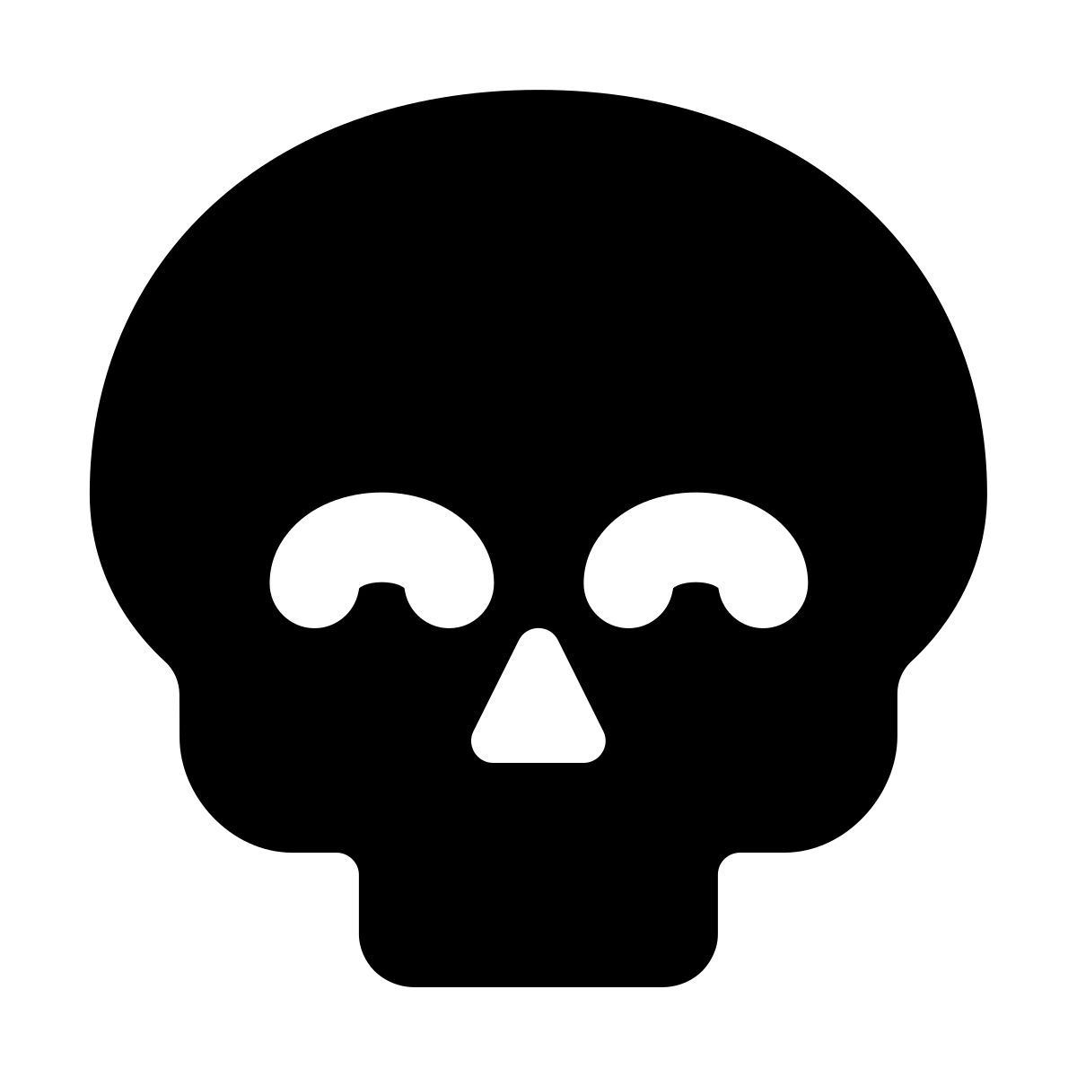 forma regular filled style crâne heureux icon