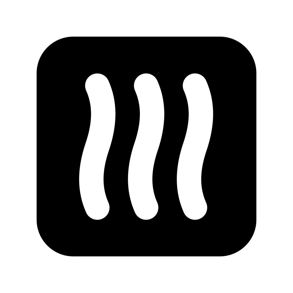 forma regular filled style calefacción icon