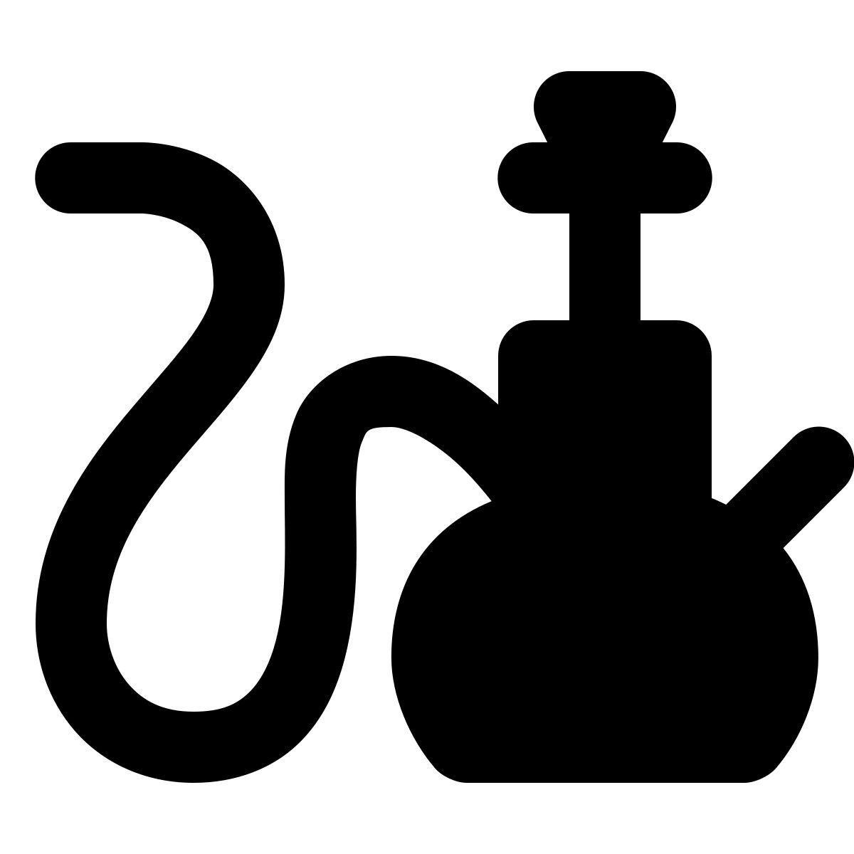 forma regular filled style wasserpfeife icon