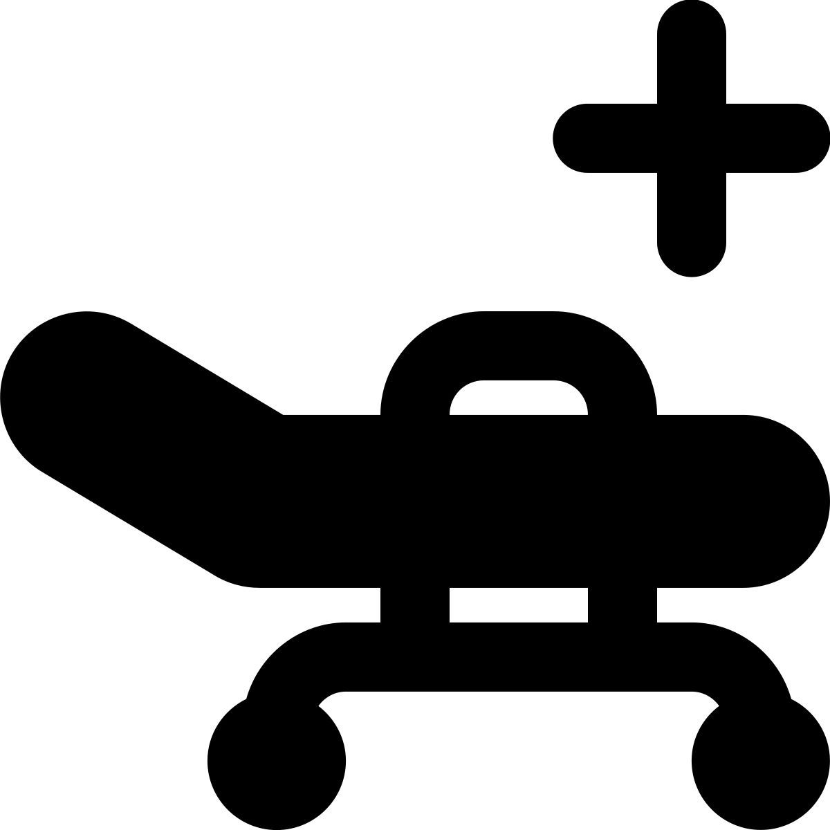 forma regular filled style lit d&#39;hôpital icon