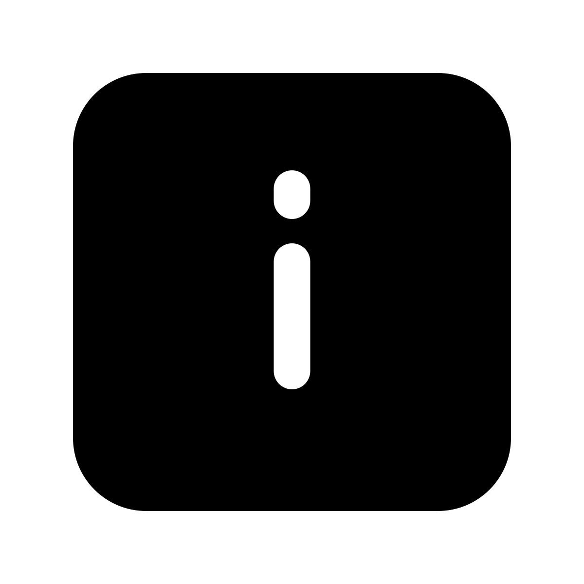 forma regular filled style 信息方框 icon