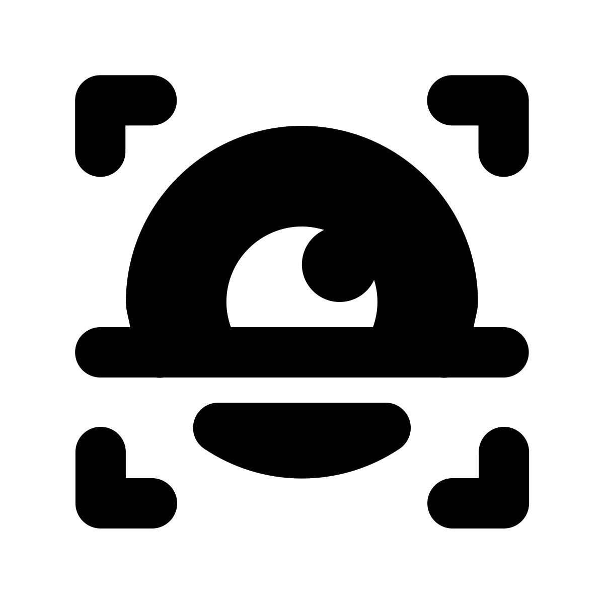 forma regular filled style 아이리스 스캔 icon