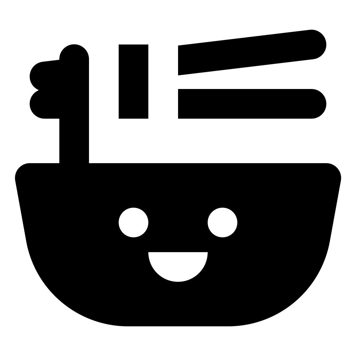 forma regular filled style kawaii noodle icon