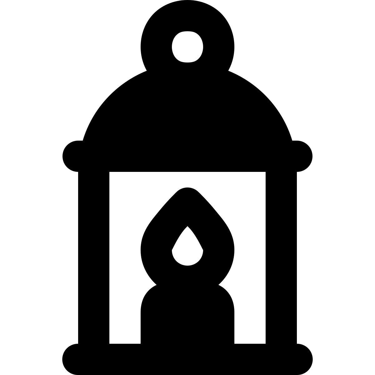 forma regular filled style lantern icon