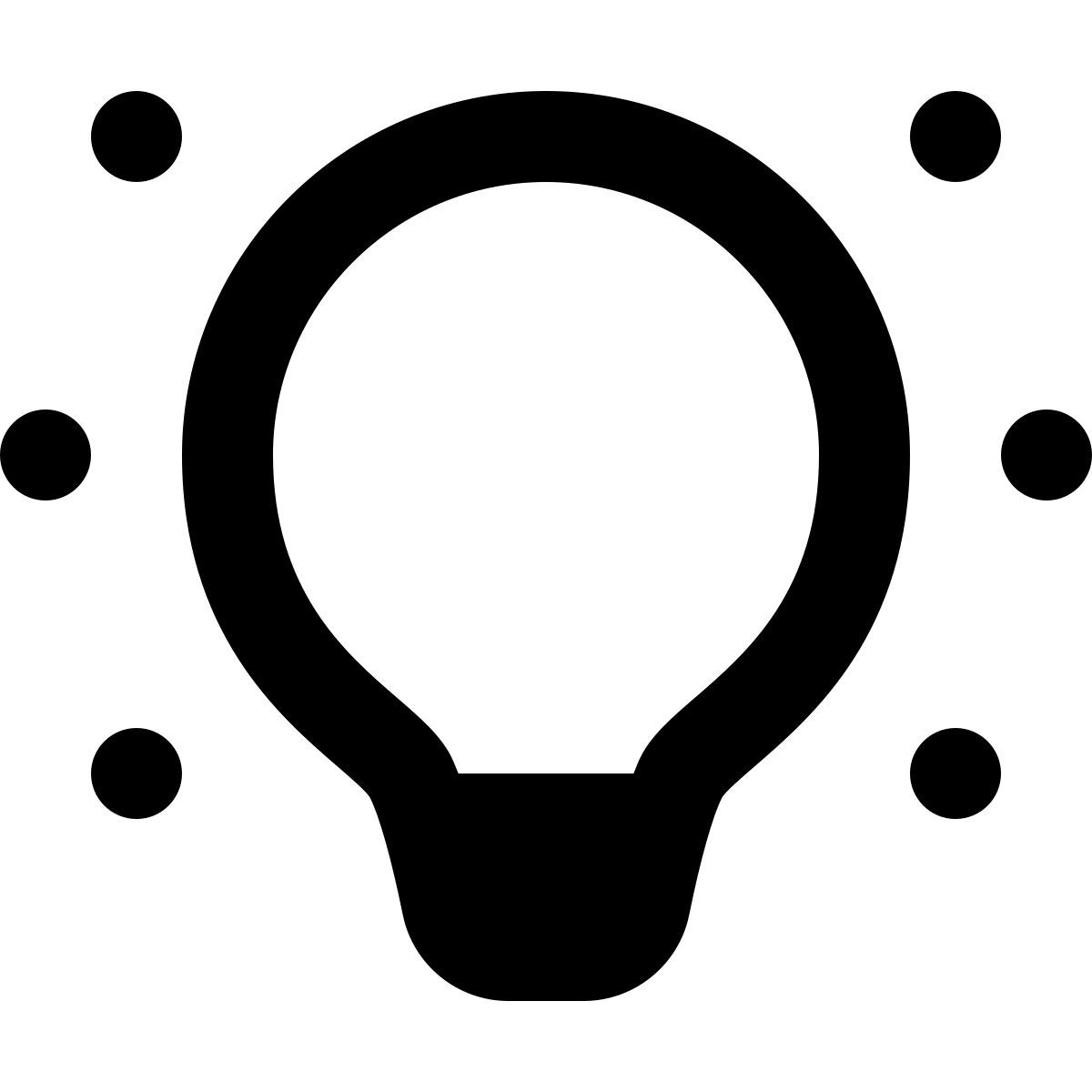 forma regular filled style licht an icon