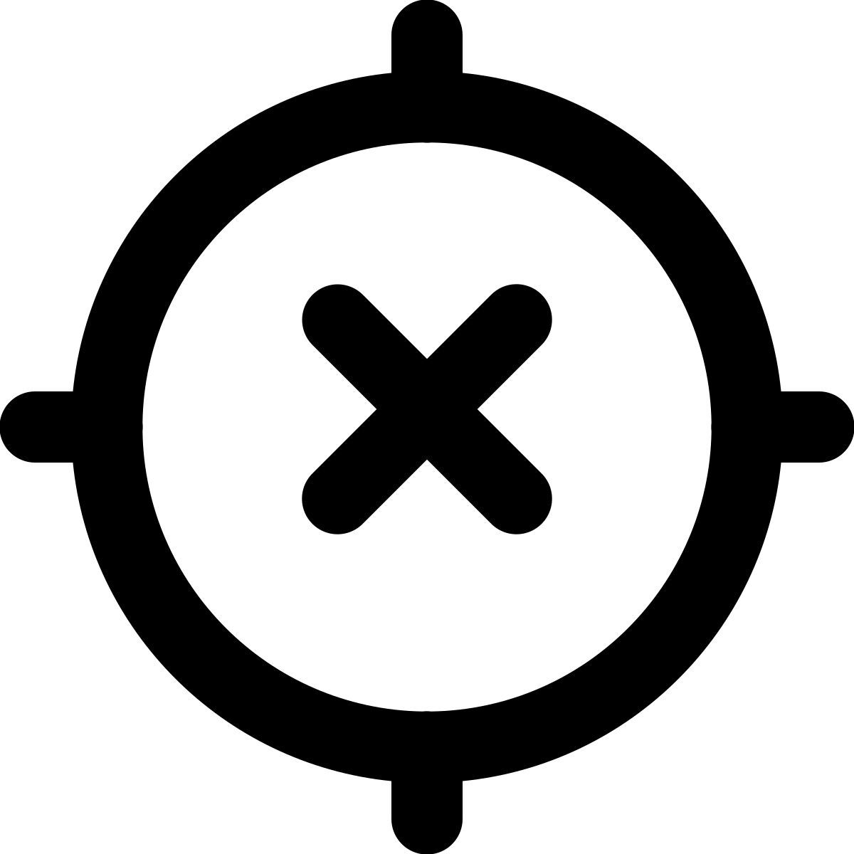 forma regular filled style posizione spenta icon