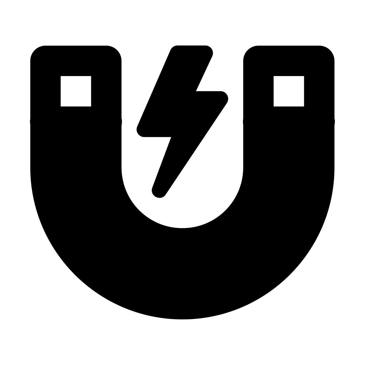 forma regular filled style magnet therapy icon