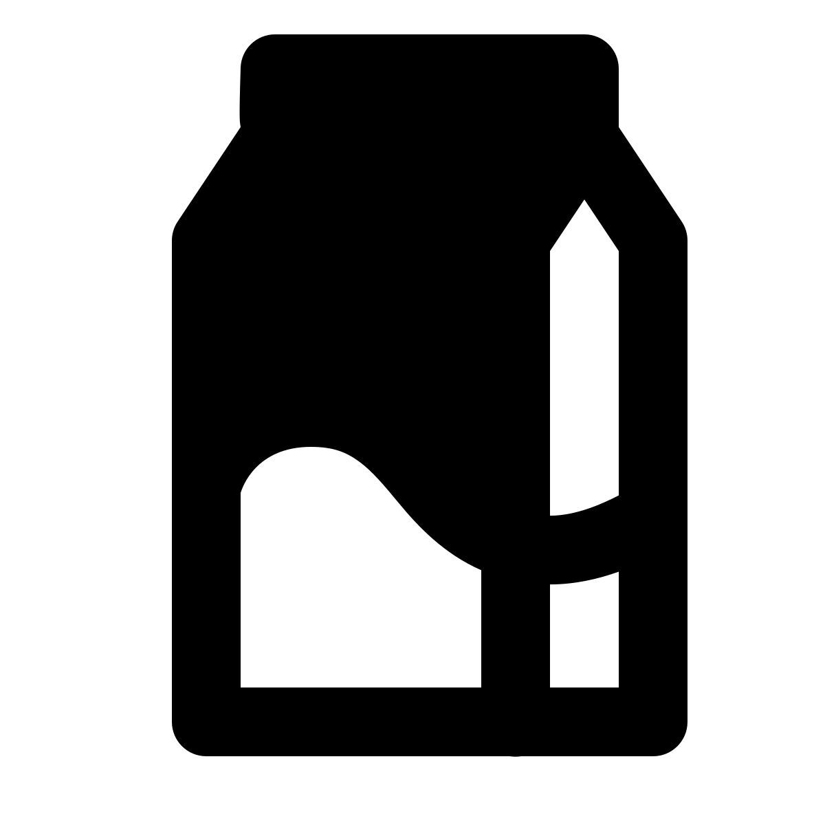 forma regular filled style 牛奶盒 icon