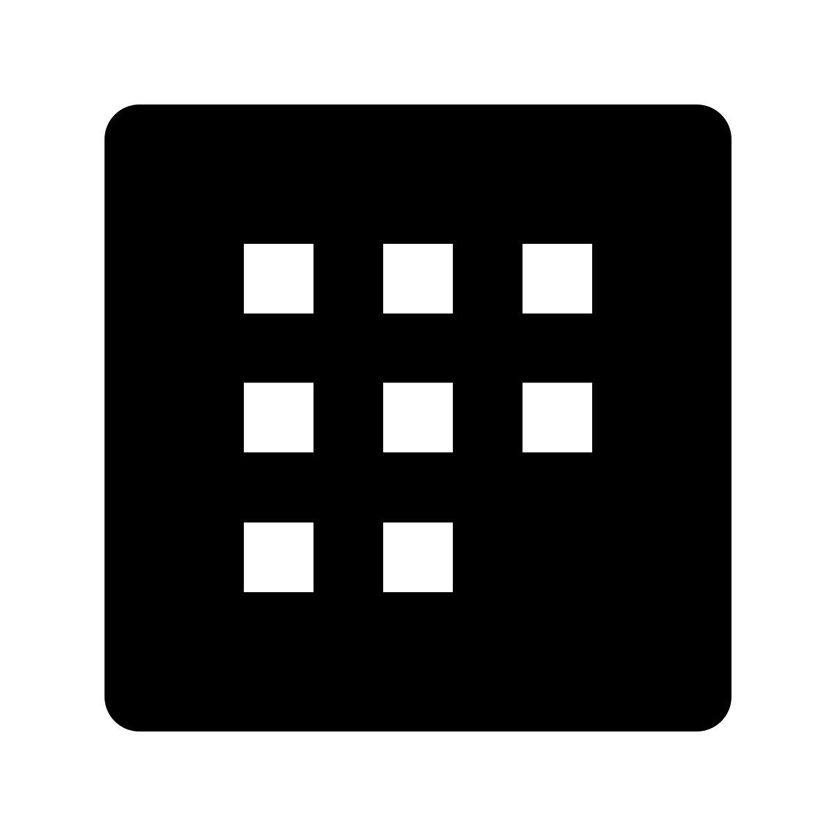 forma regular filled style visualización por mes icon