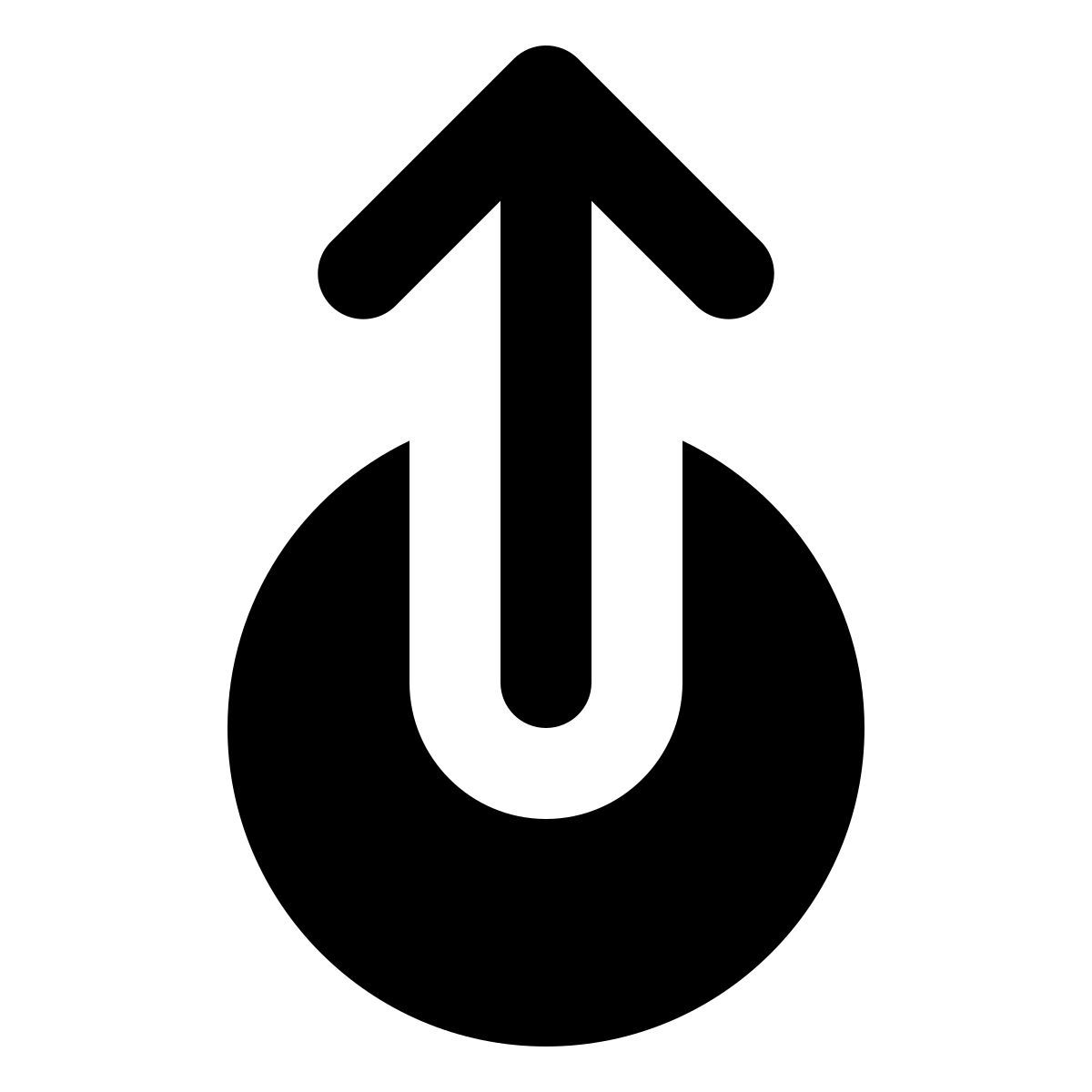 forma regular filled style move up icon