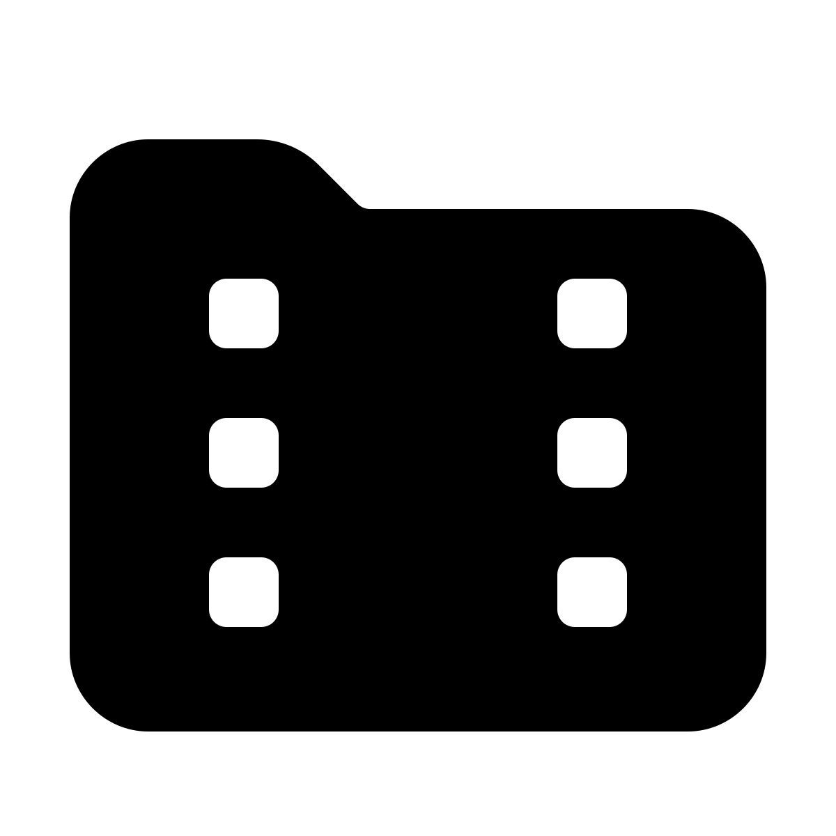 forma regular filled style movies folder icon