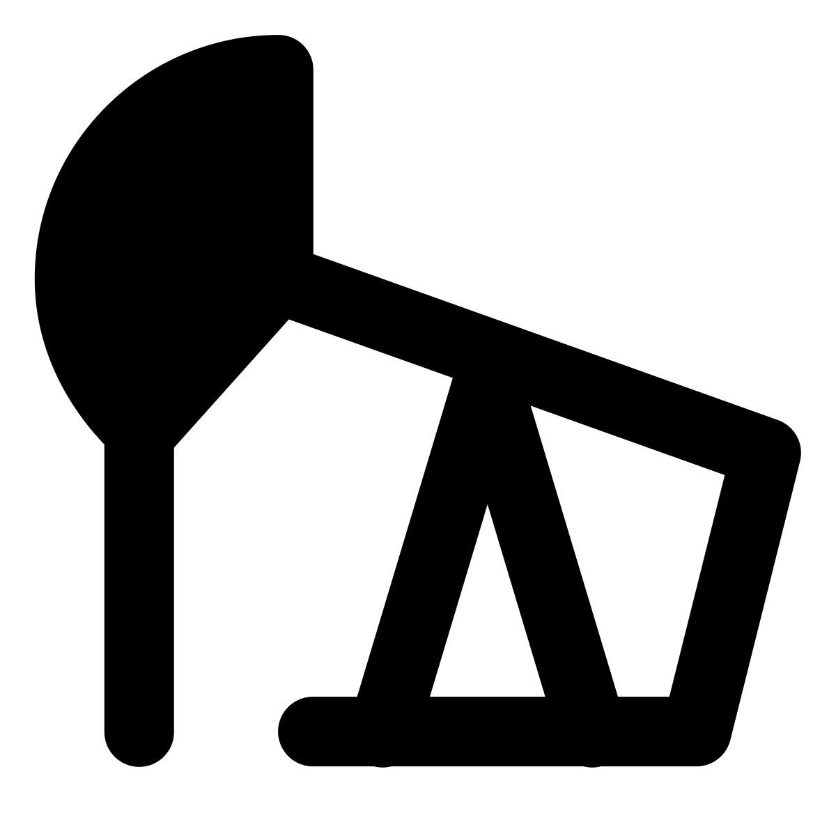 forma regular filled style 오일 펌프 잭 icon