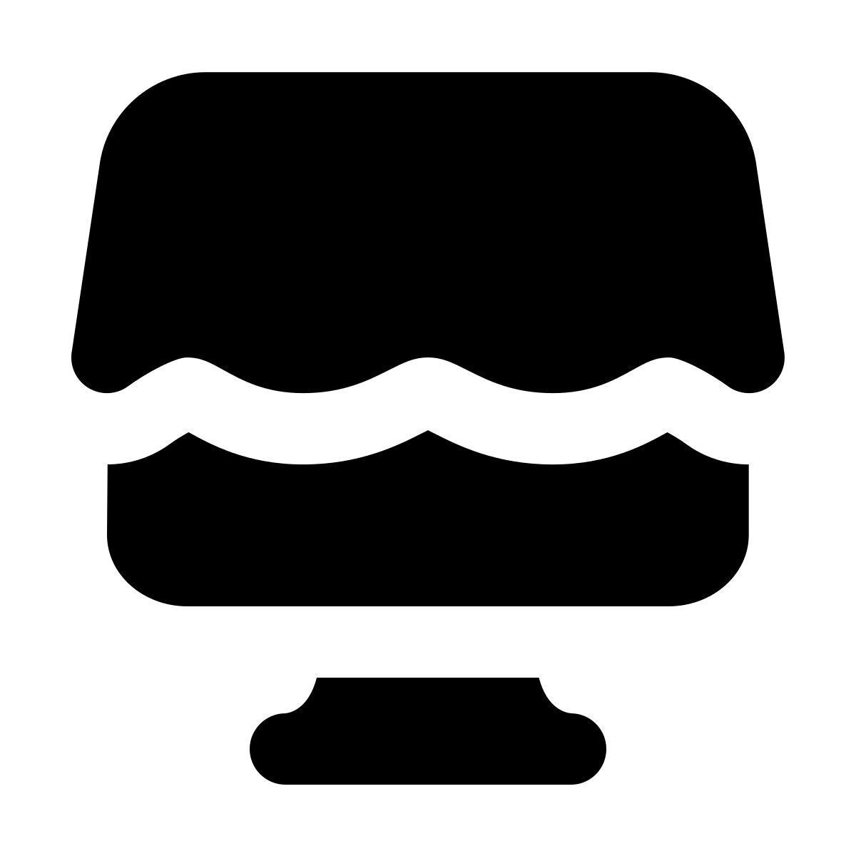 forma regular filled style las compras en línea icon