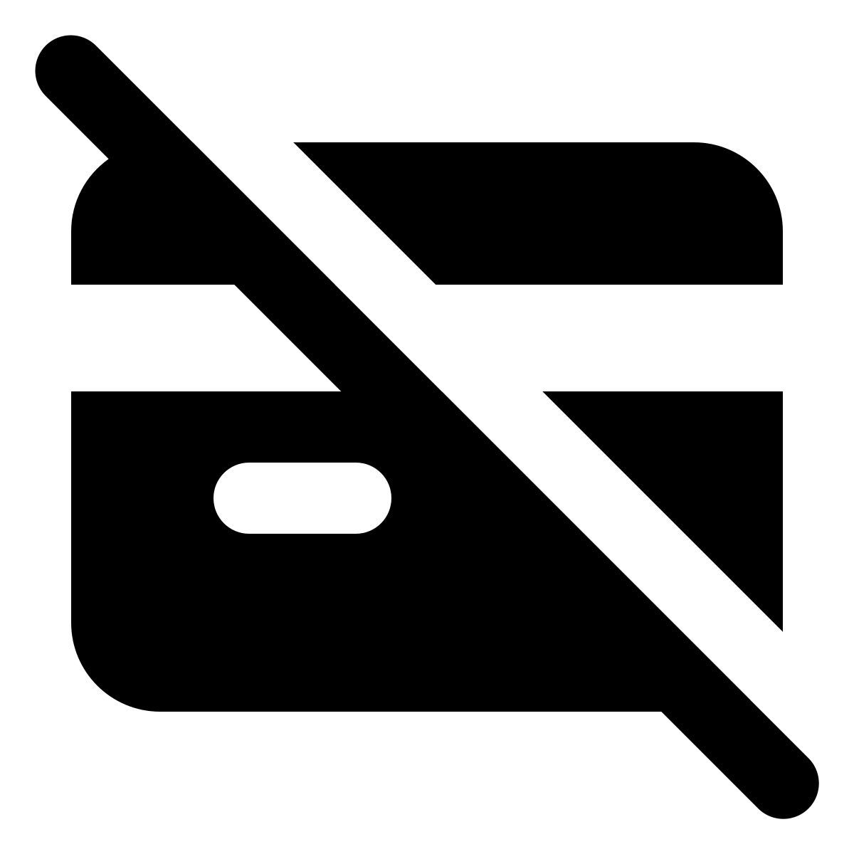 forma regular filled style no credit cards icon