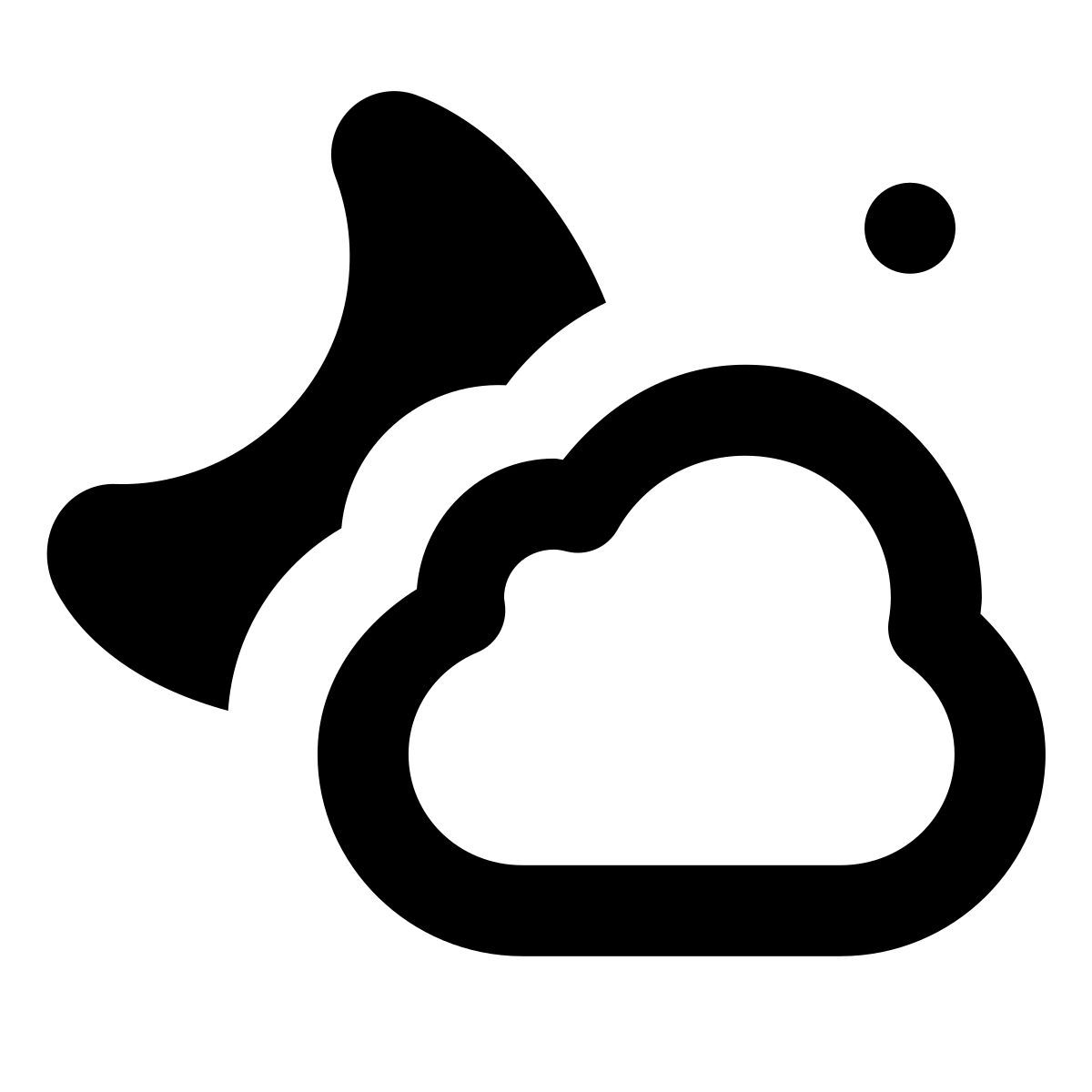 forma regular filled style 夜晚晴间多云 icon