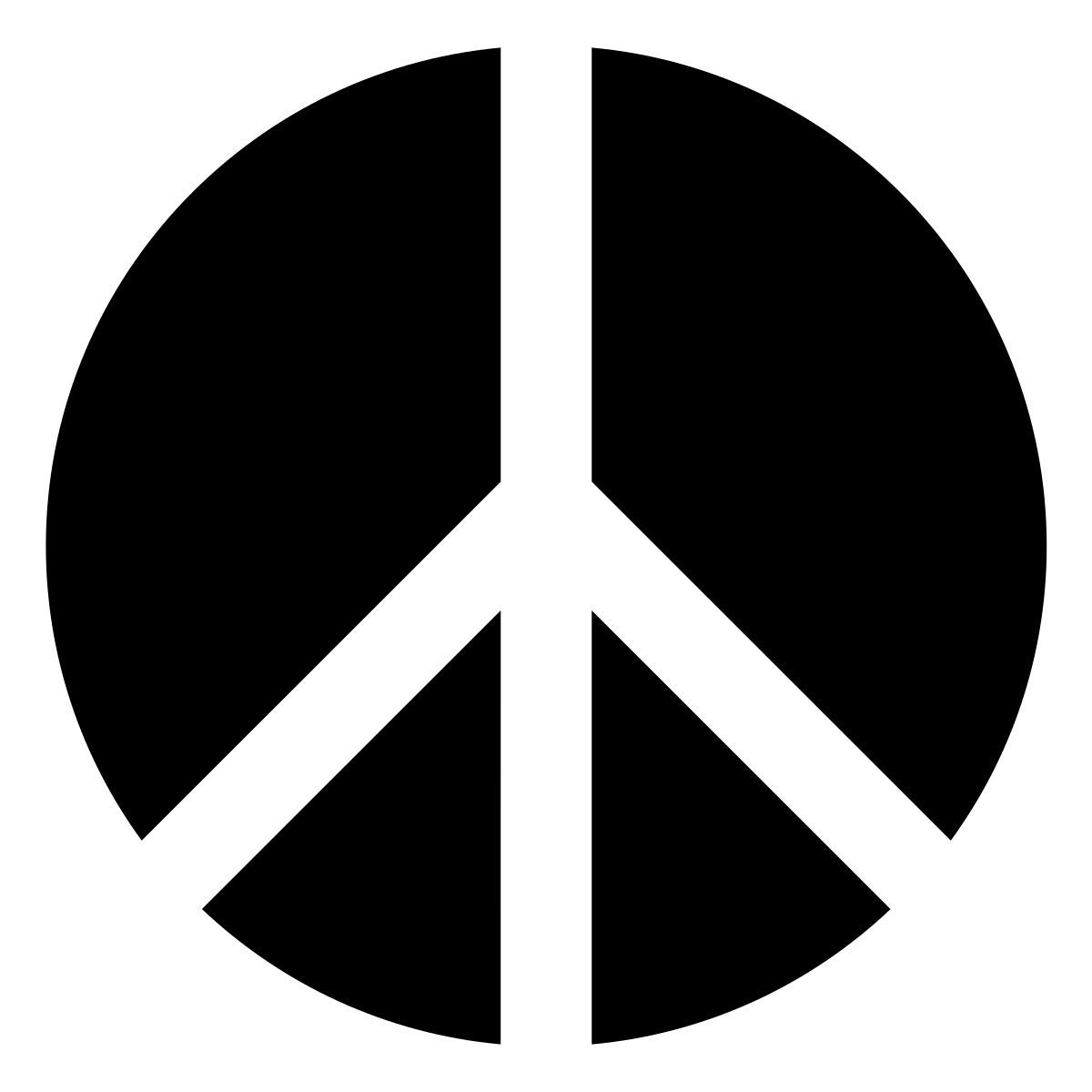 forma regular filled style peace symbol icon