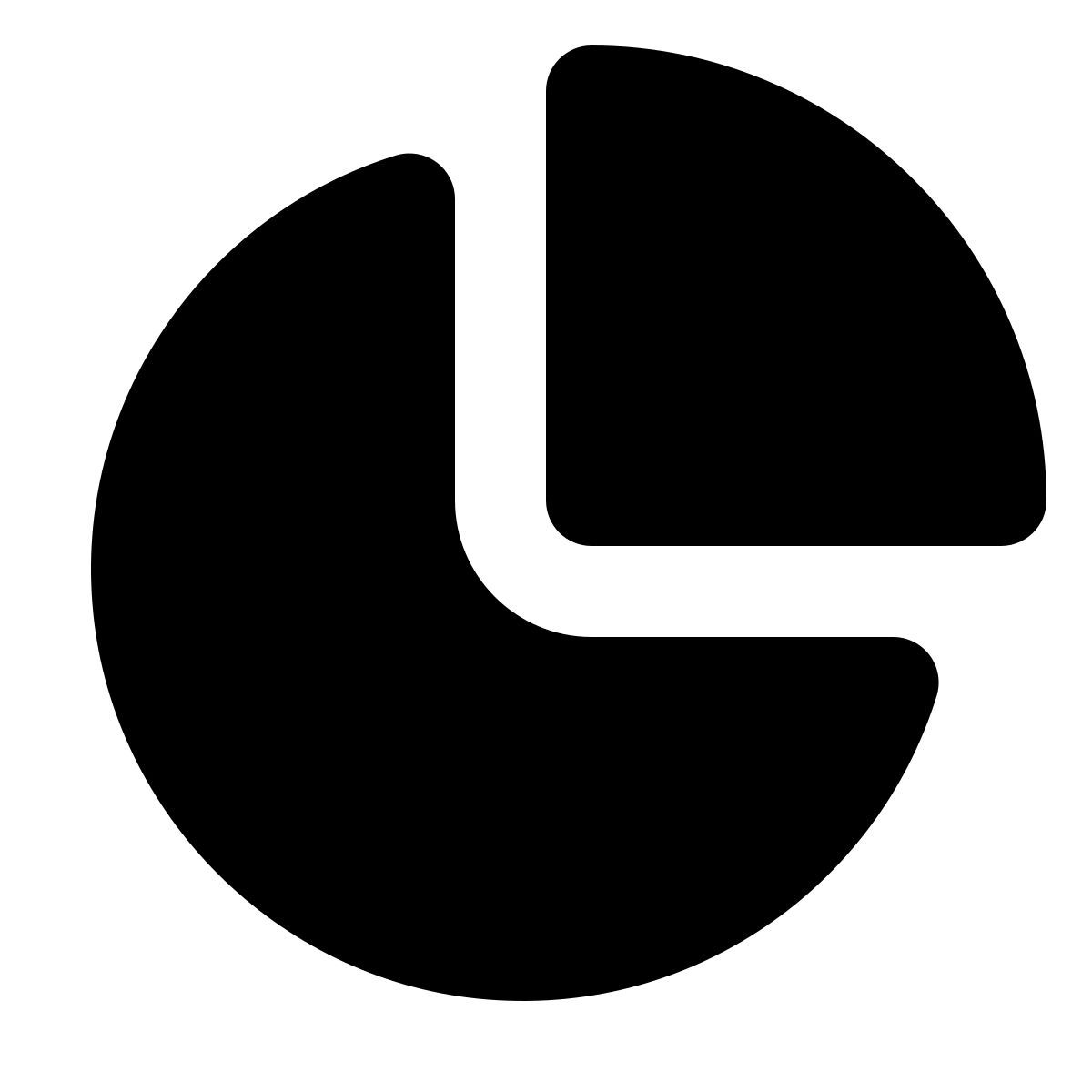 forma regular filled style pie chart icon