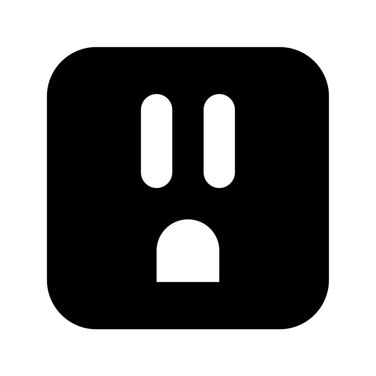 forma regular filled style socket icon