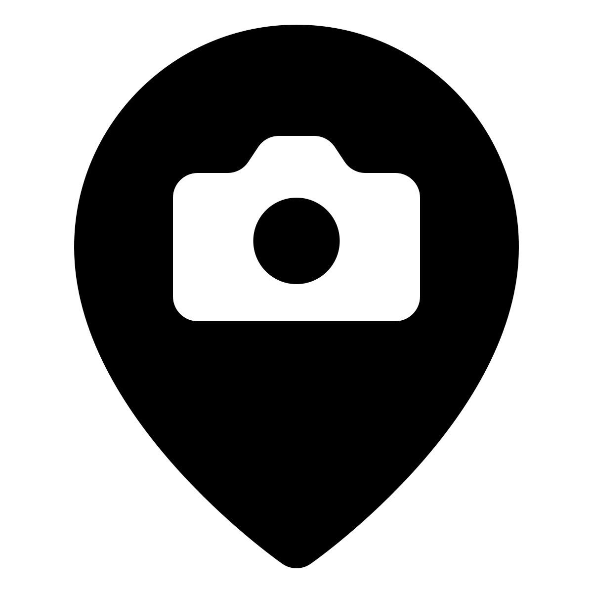 forma regular filled style point of interest icon