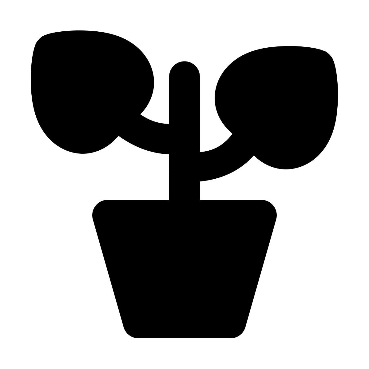 forma regular filled style topfpflanze icon