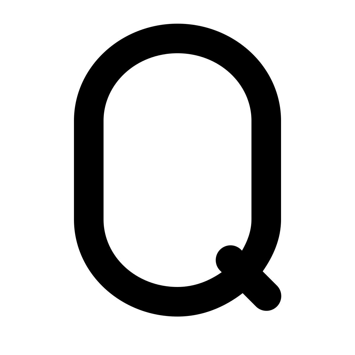 forma regular filled style q icon