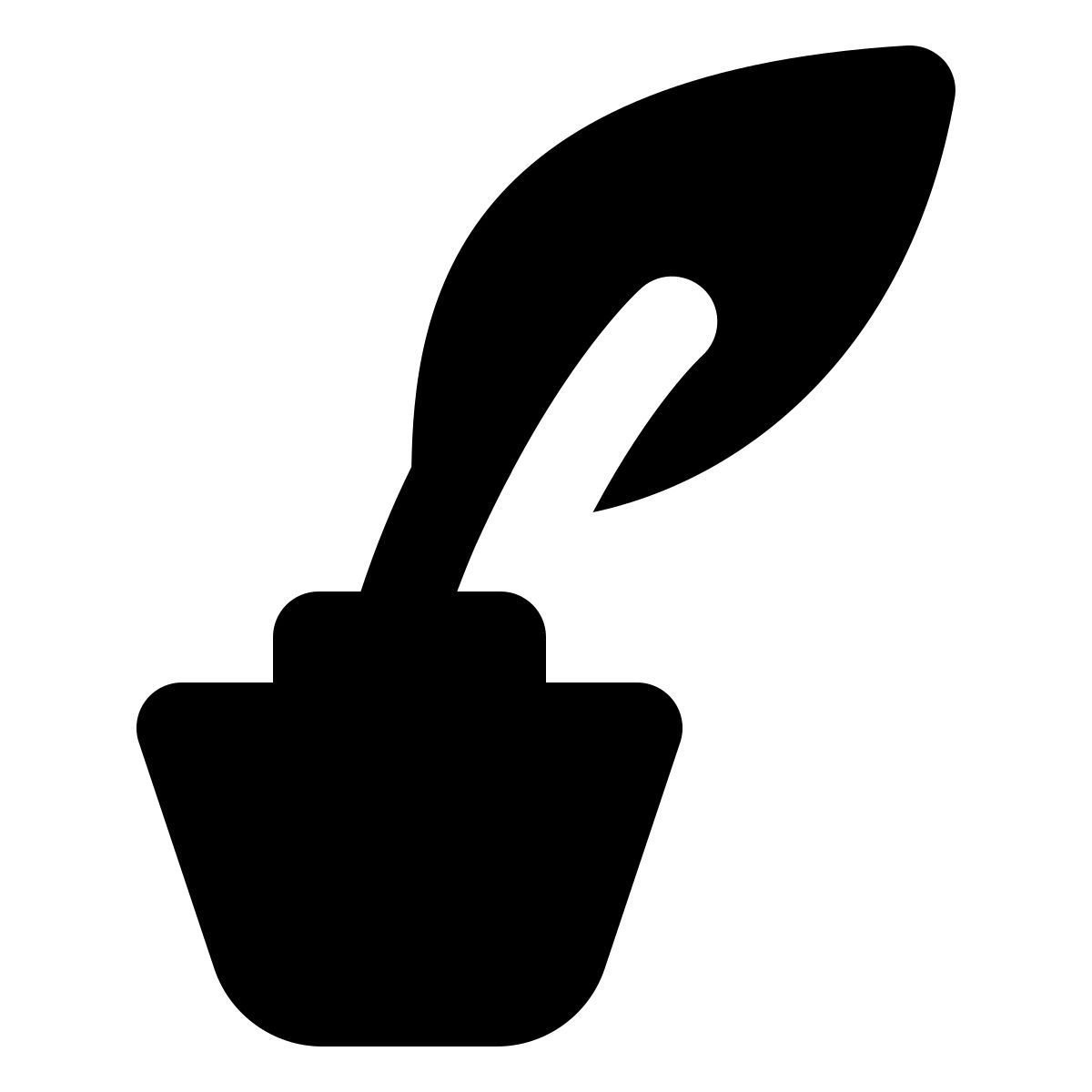 forma regular filled style 羽毛和墨水 icon