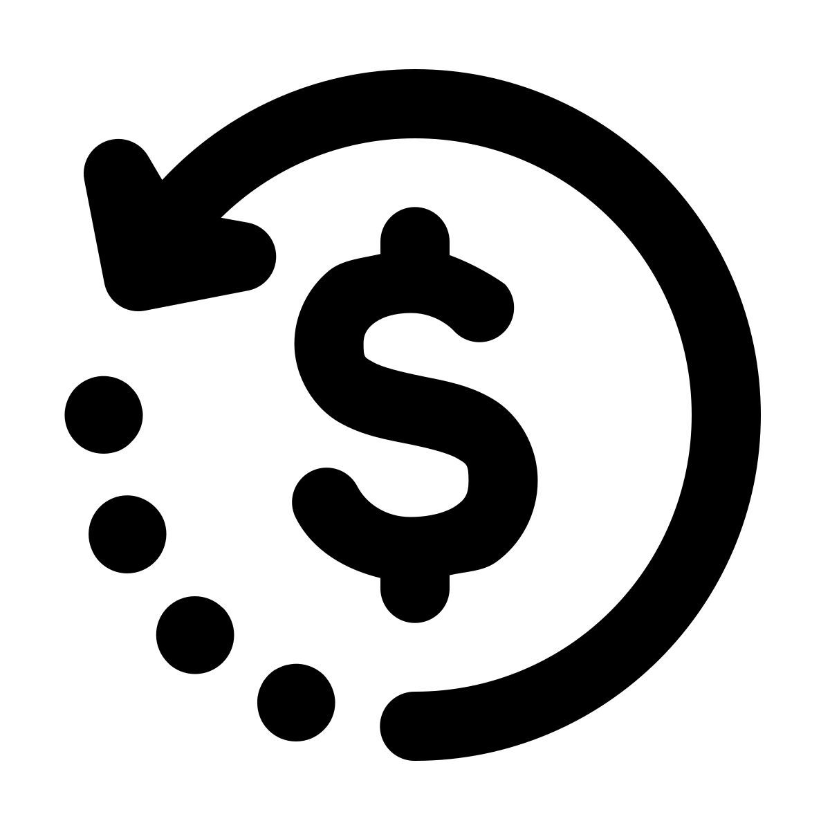 forma regular filled style 退款2 icon