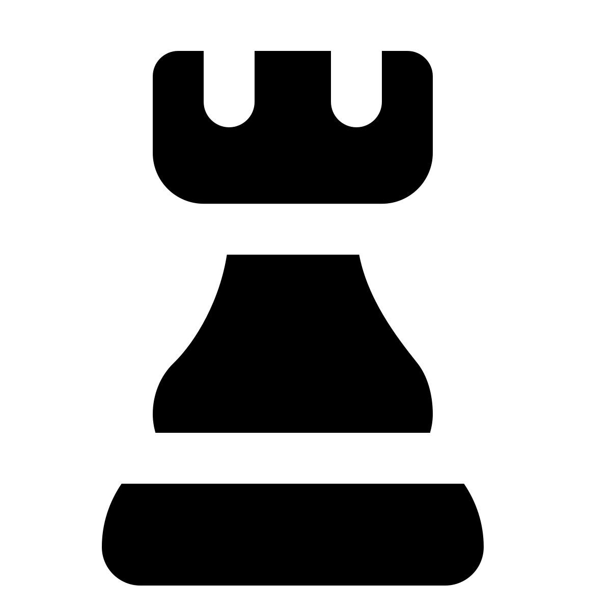 forma regular filled style rook icon