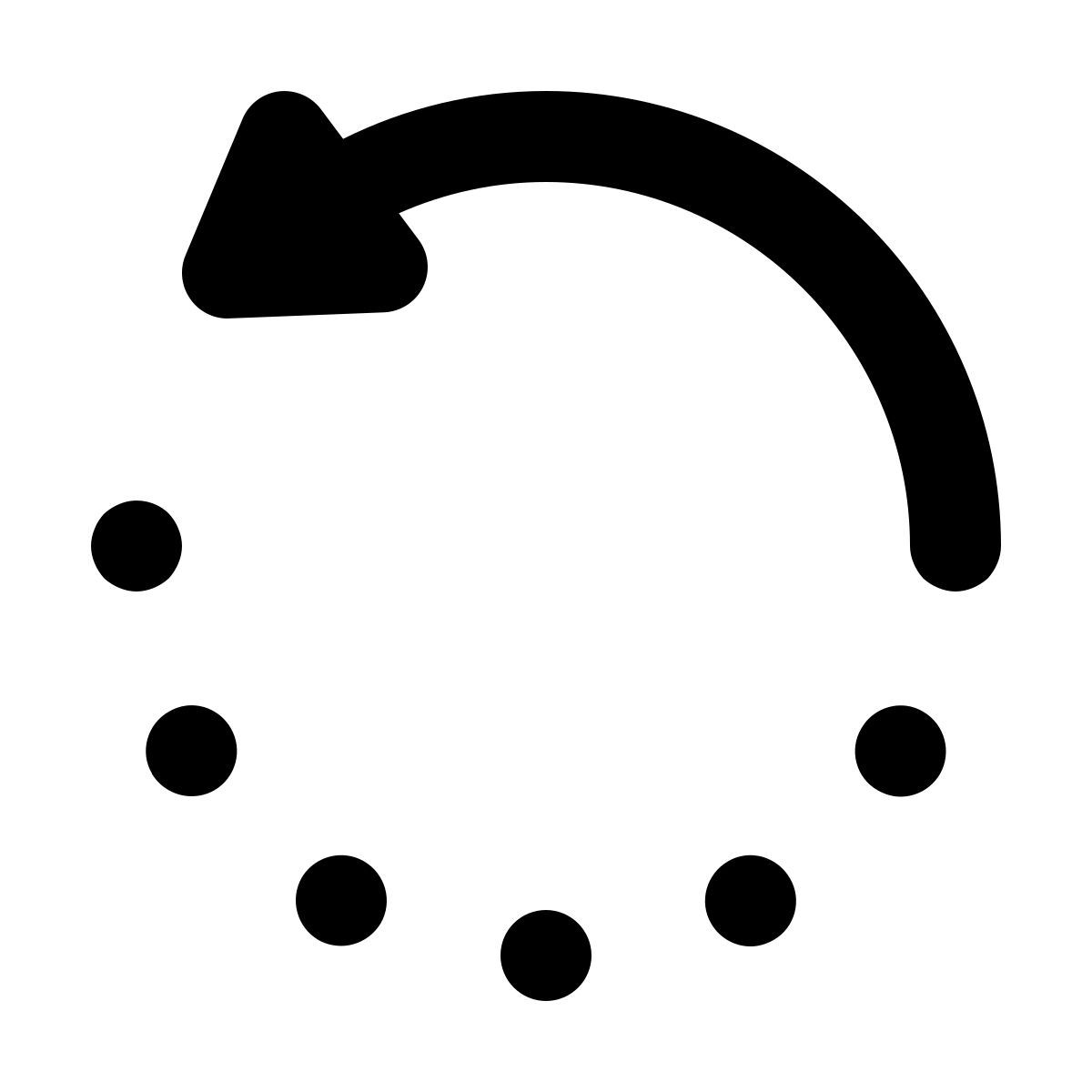 forma regular filled style 向左旋转 icon