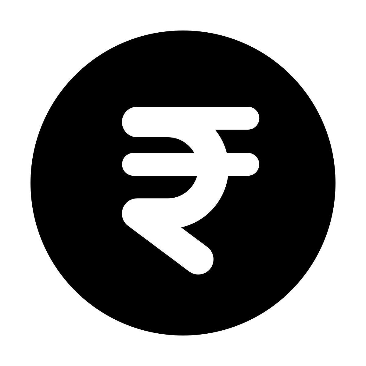 forma regular filled style roupie icon