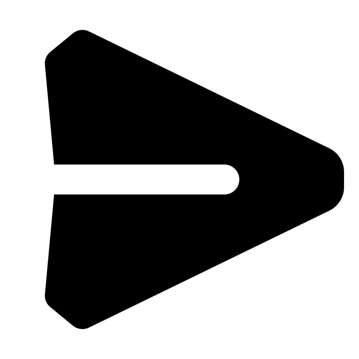 forma regular filled style gesendet icon