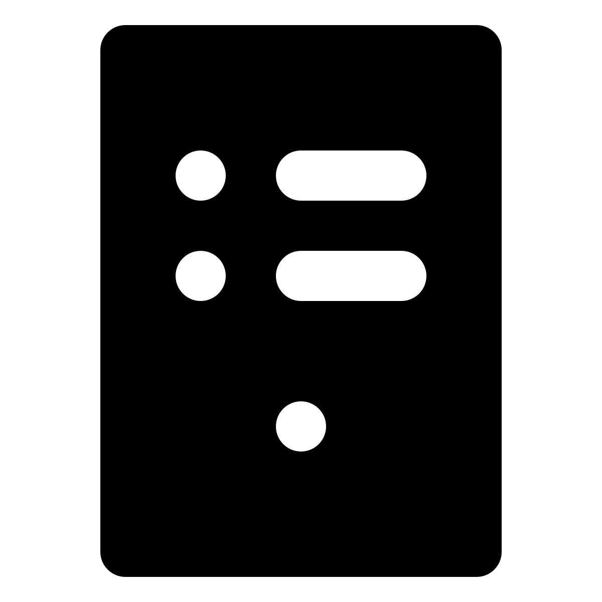 forma regular filled style servidor icon