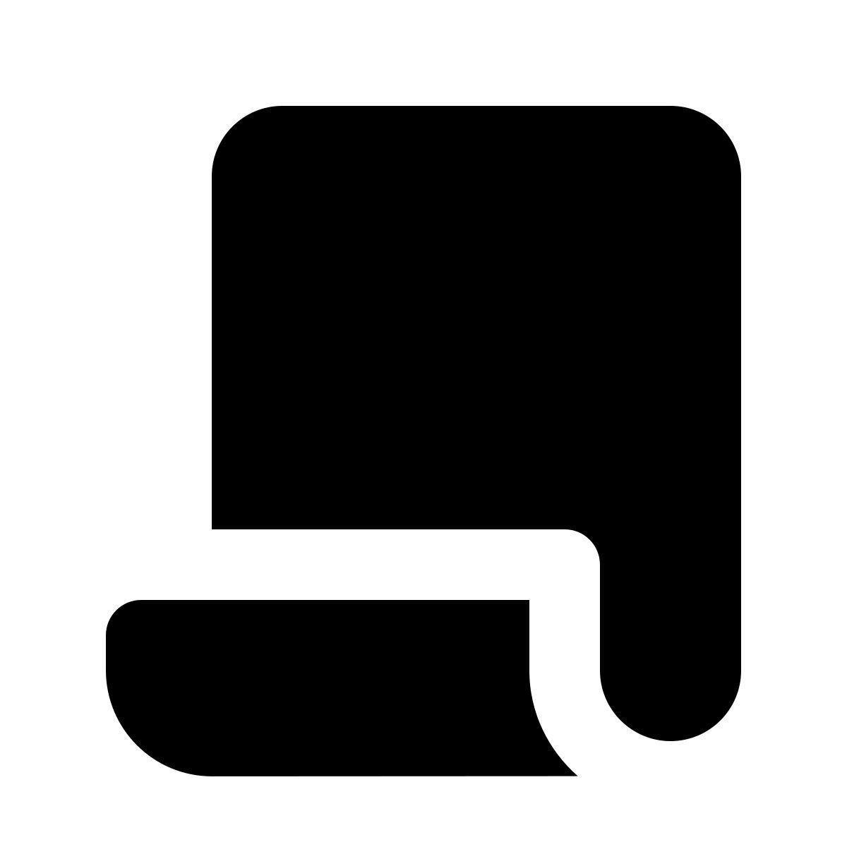 forma regular filled style 一张纸 icon