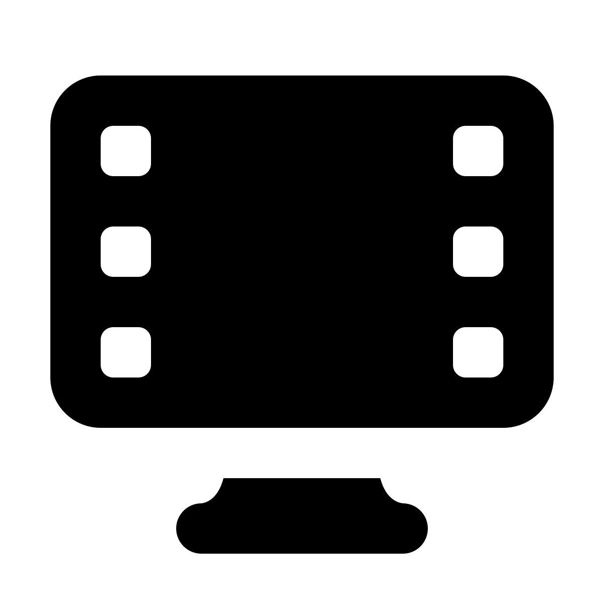 forma regular filled style 显示视频帧 icon