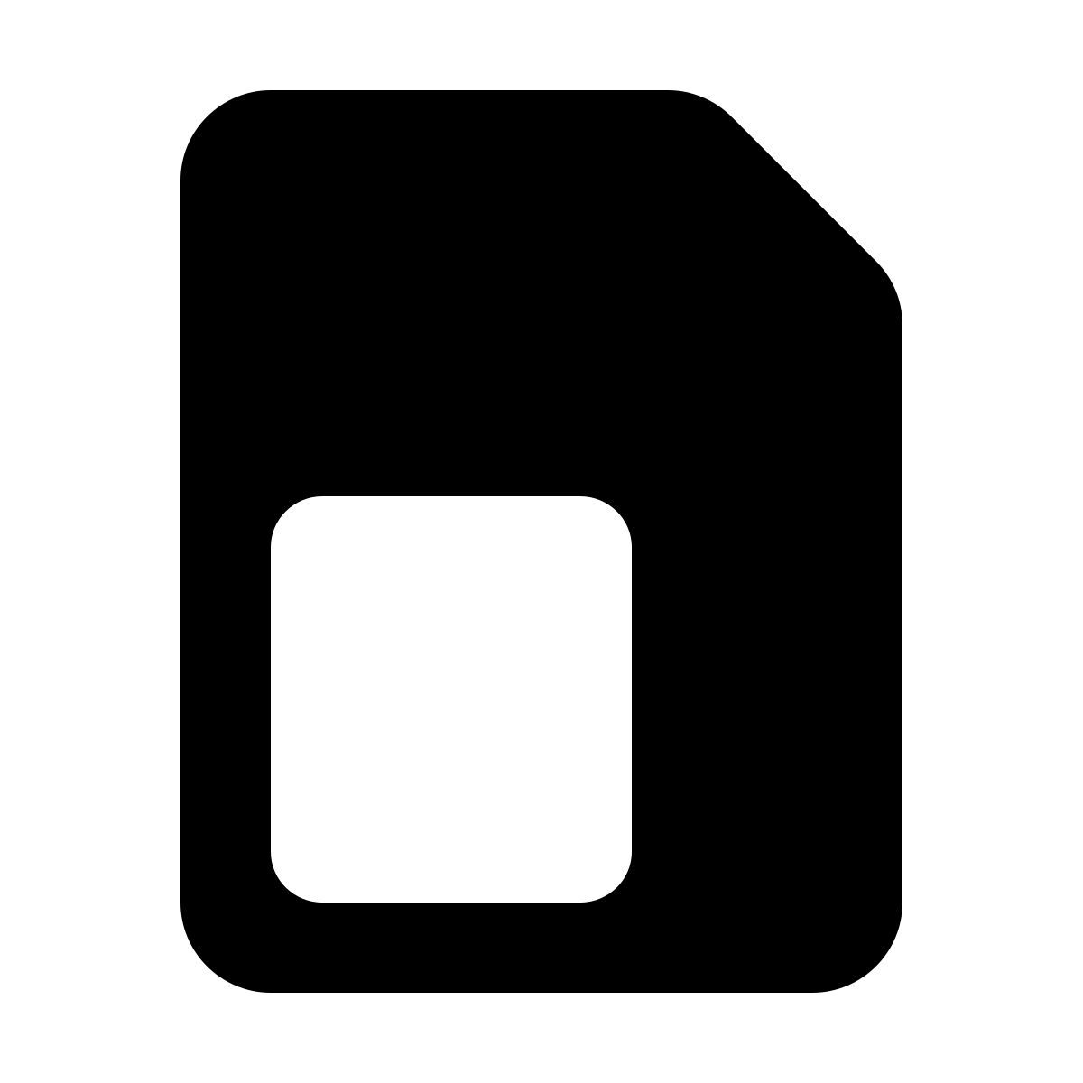 forma regular filled style scheda sim icon