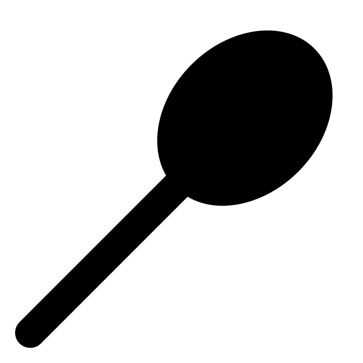 forma regular filled style cuchara icon