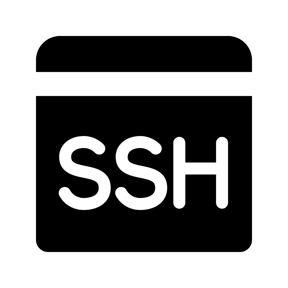 forma regular filled style ssh icon