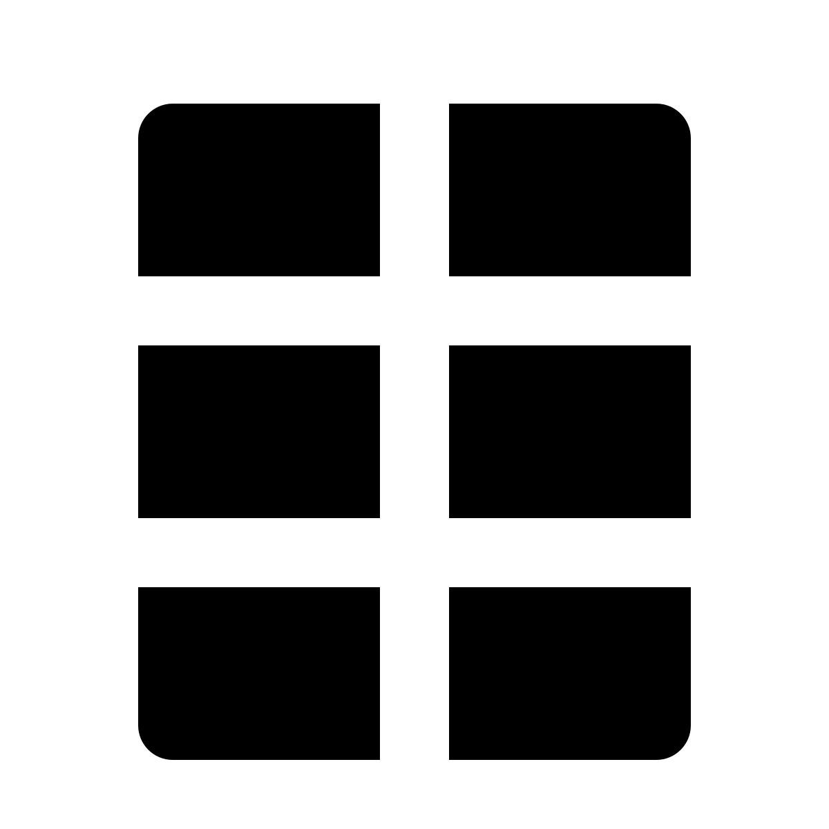 forma regular filled style cuadrícula icon