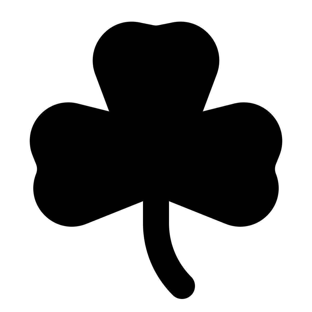 forma regular filled style 세 잎 클로버 icon