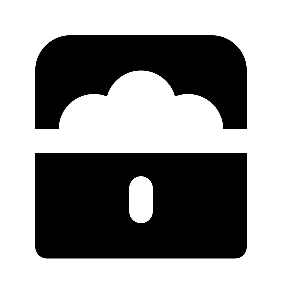 forma regular filled style scrigno del tesoro icon