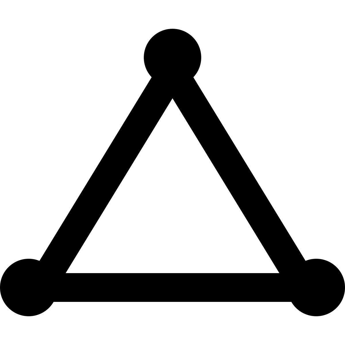forma regular filled style triangle icon