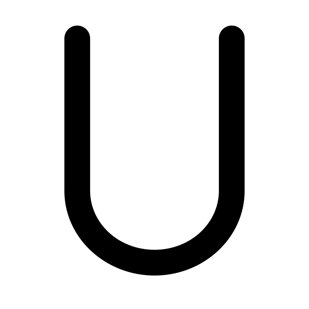 forma regular filled style u icon