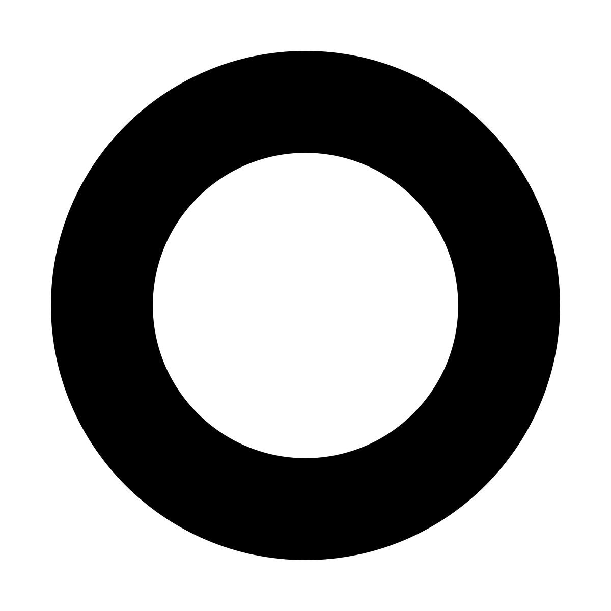 forma regular filled style bouton de radio non coché icon