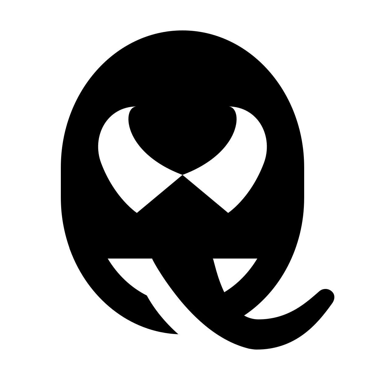 forma regular filled style venom head icon