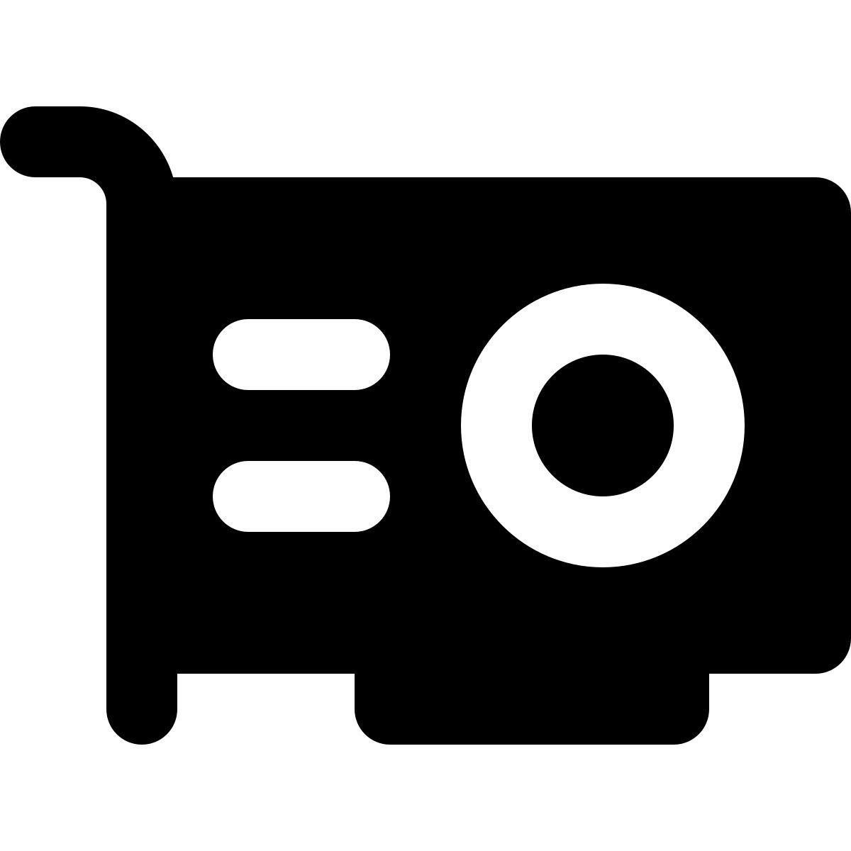 forma regular filled style video card icon