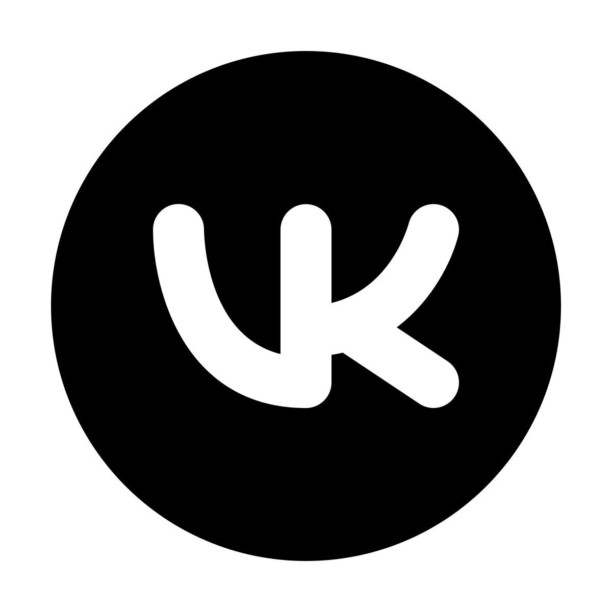forma regular filled style vk eingekreist icon