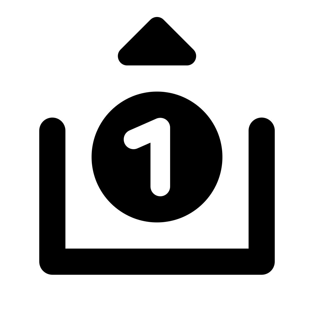 forma regular filled style rückzug icon