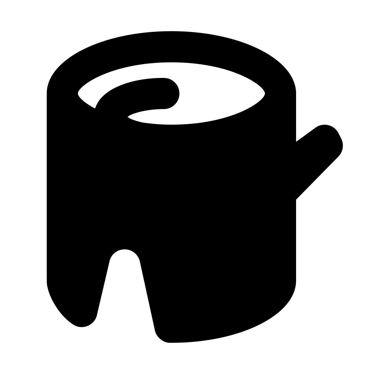 forma regular filled style tronco d'albero icon