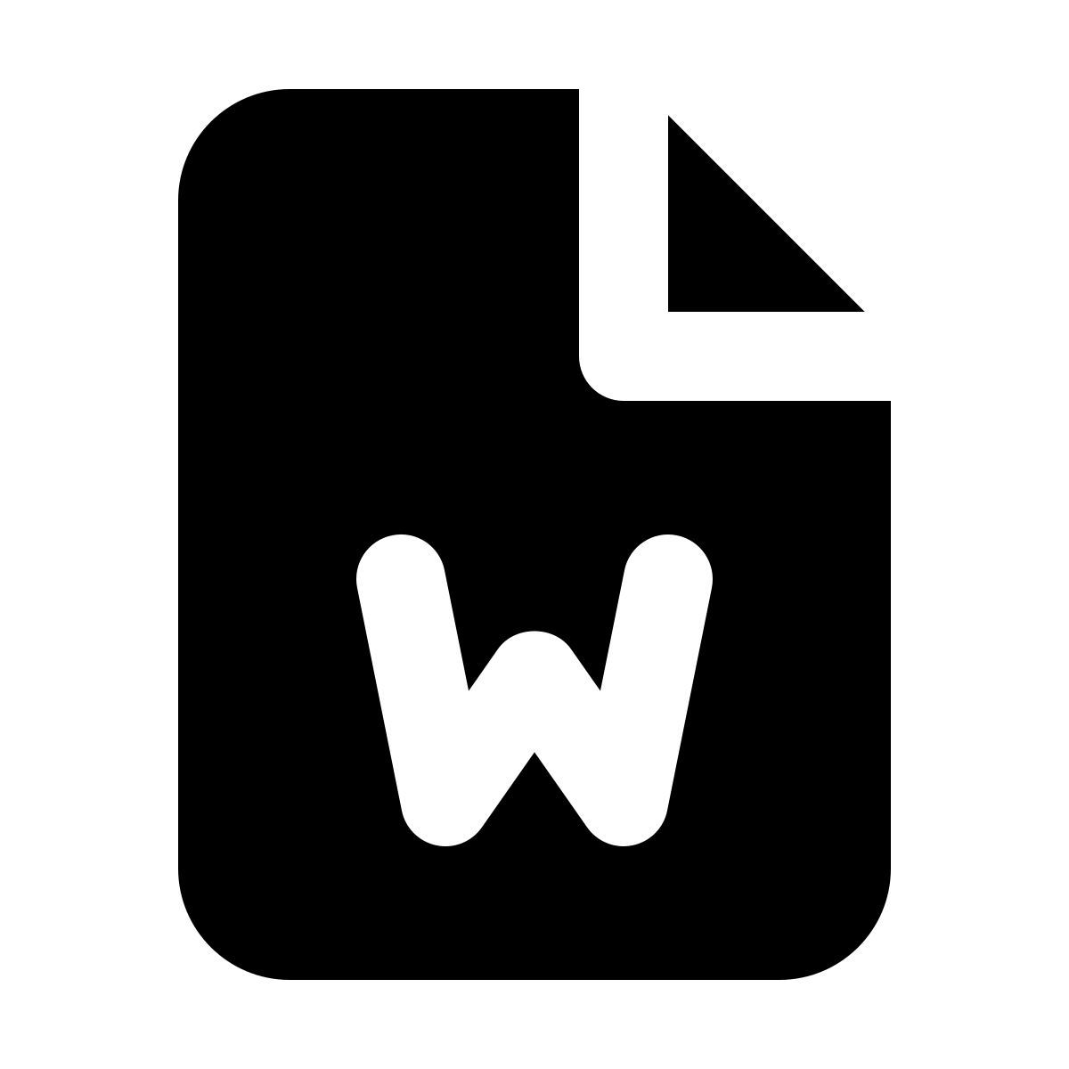 forma regular filled style word文档 icon