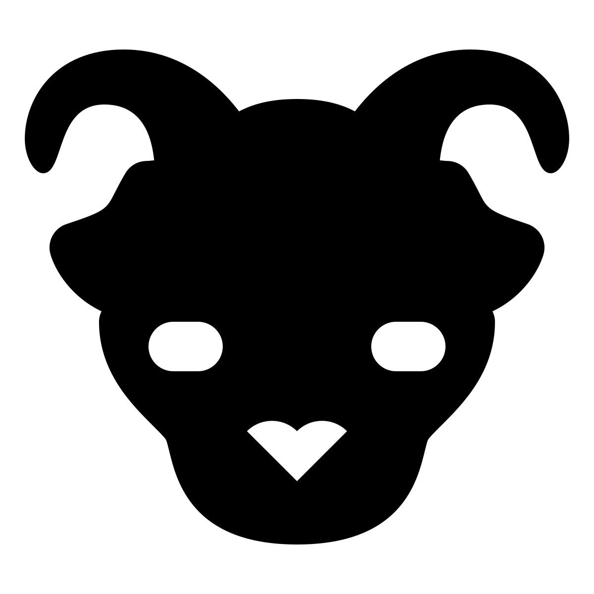 forma regular filled style année de la chèvre icon